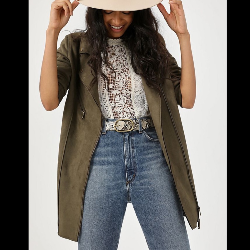 NWOT Anthropologie Ripley Longline Moro Jacket